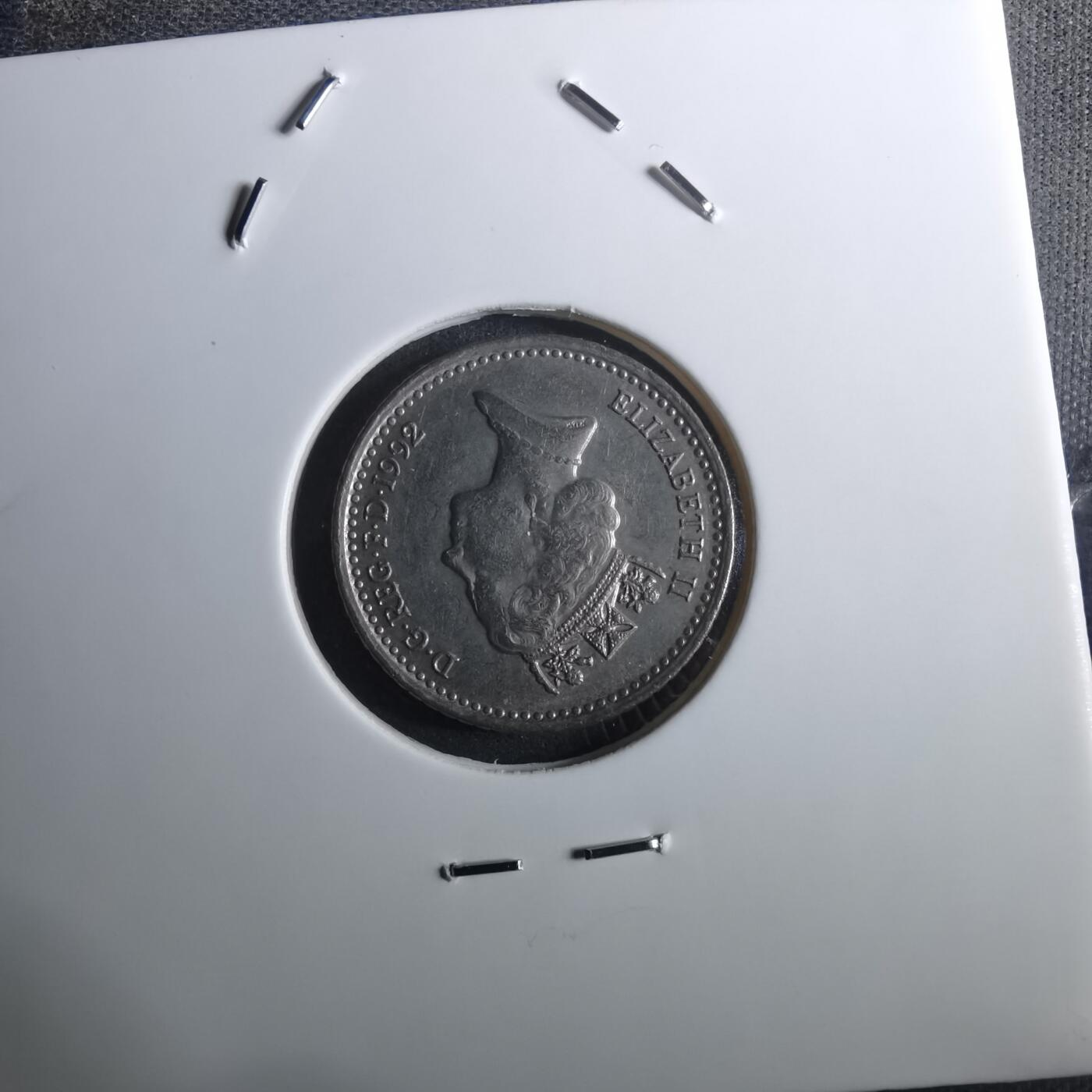 沼泽如烟--第916场 英国1992年5便士