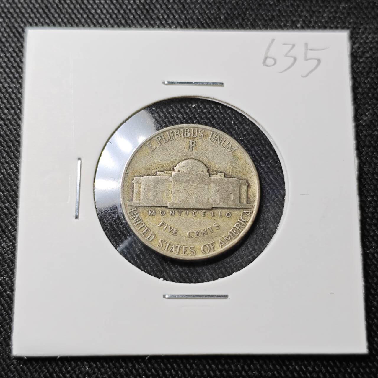 KK钱币收藏小铺 （套币 好品/批量散币 银币）专场  2月预留时间 周末发货  1943美国5分银币 P版