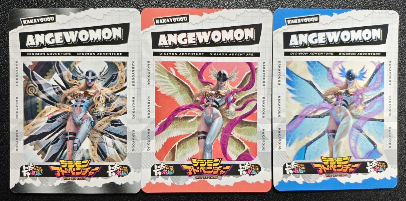 天玑星卡拍第144期《12.1周一截拍》持续收拍收评中 满赠卡需备注 【亲签卡】卡卡有趣 数码宝贝 天女兽 粗彩 三张