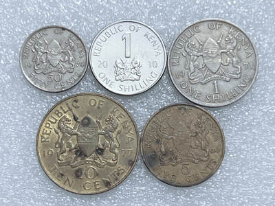 第一海外回流一元起拍收藏 散集专场  第273期 - 肯尼亚硬币 5枚