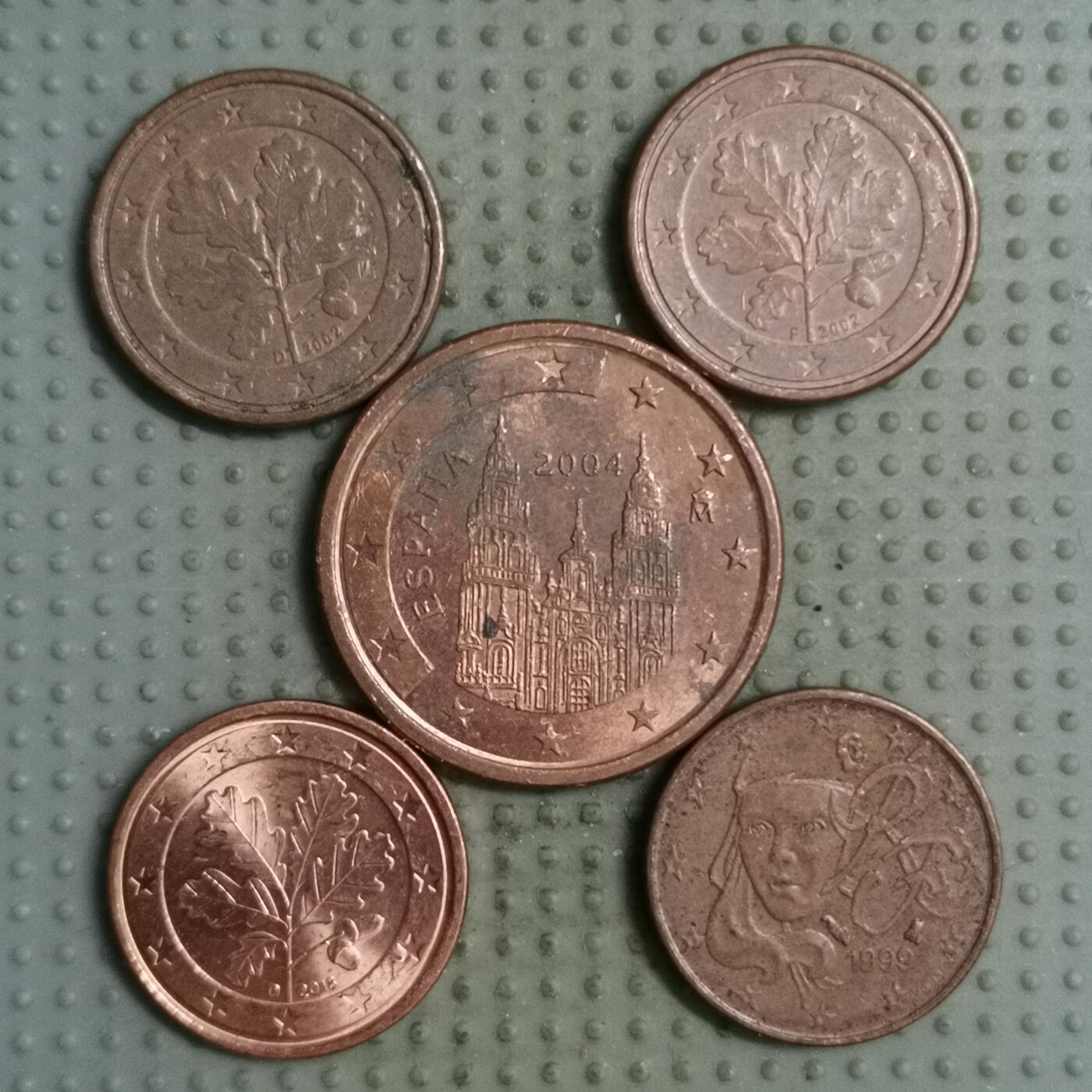 2025年第125场各国散币拍卖（总第125场） 欧分5枚