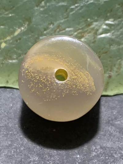 蒙料冻料飘金沙鸡油黄战国红玛瑙通货墩子一个 - 蒙料冻料飘金沙鸡油黄战国红玛瑙通货墩子一个