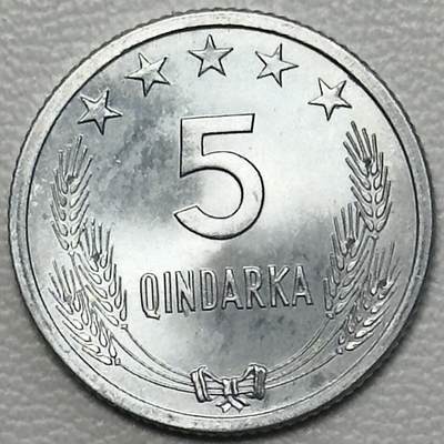 ＜小葵钱铺＞第66期·散币·银币场·满200包邮，不寄存·12月1号发货 - 阿尔巴尼亚1964年5昆塔铝币