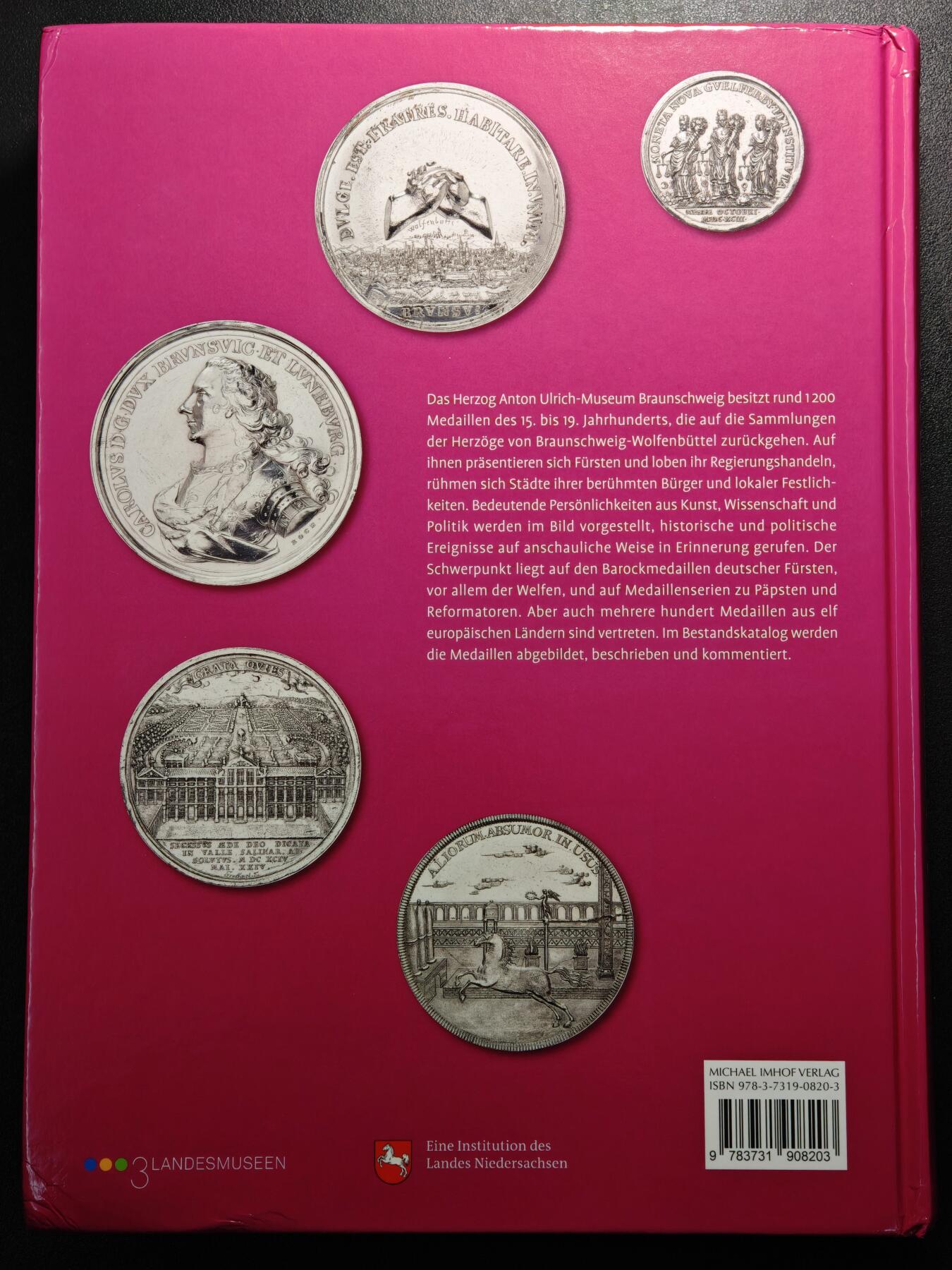 【德藏】世界币章拍卖第155期（拍品征集中~欢迎藏友联系） 全新 德国赫尔佐格–安东–乌里希博物馆15-19世纪章牌专著 全书约504页 全彩铜版纸印刷 硬壳精装