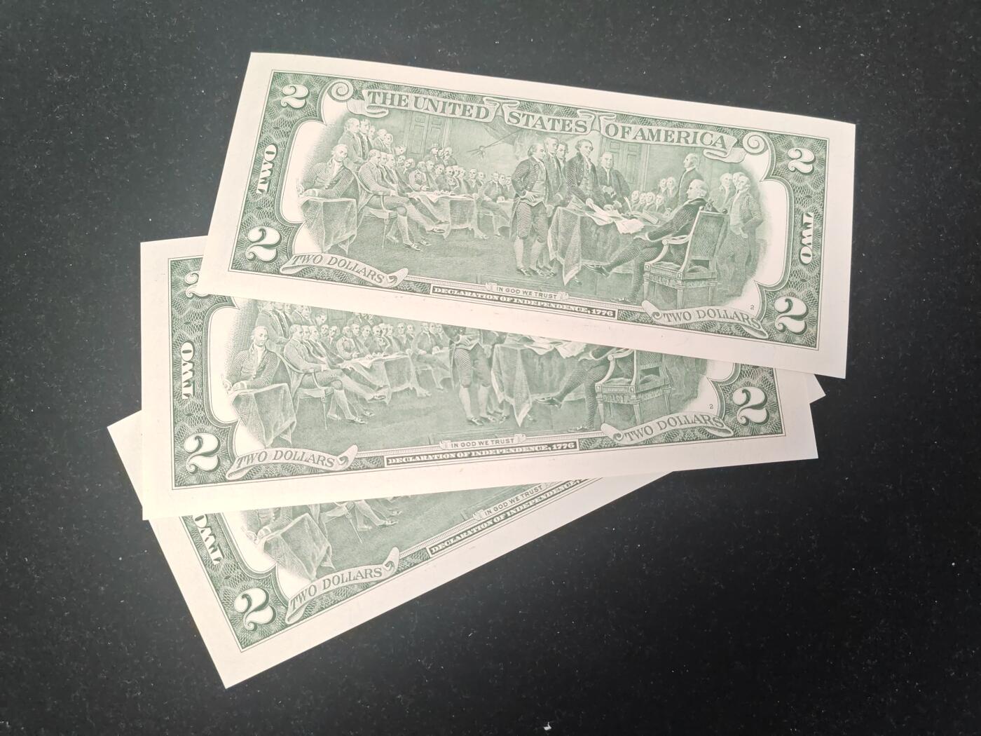 美国纸币 2美元 2017年 无4 全新UNC 单价