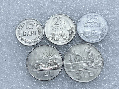 第一海外回流一元起拍收藏 散集专场  第273期 - 罗马尼亚硬币 5枚