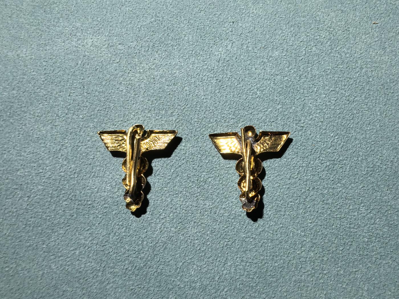 盛世勋华——号角文化勋章邮票专场拍卖第290期 美国陆军航空队航空军医领章 一对