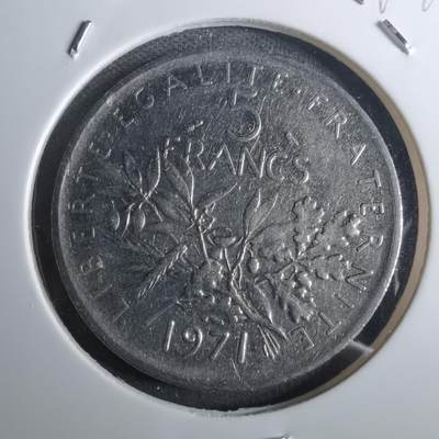 沼泽如烟--第916场 - 法国1971年5法郎纪念币