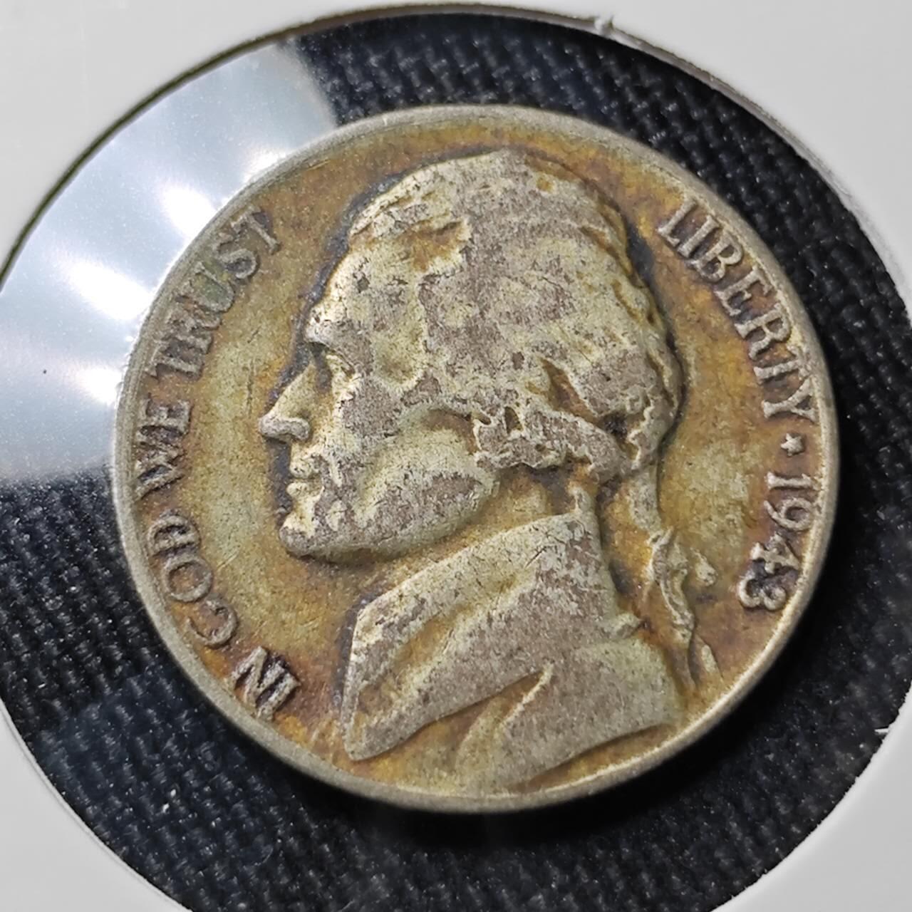 KK钱币收藏小铺 （套币 好品/批量散币 银币）专场  2月预留时间 周末发货  1943美国5分银币S厂