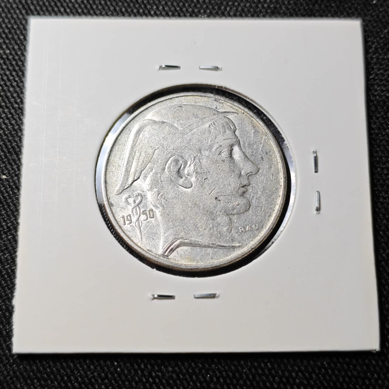 KK钱币收藏小铺 （套币 好品/批量散币 银币）专场  2月预留时间 周末发货  1950比利时20法郎银币