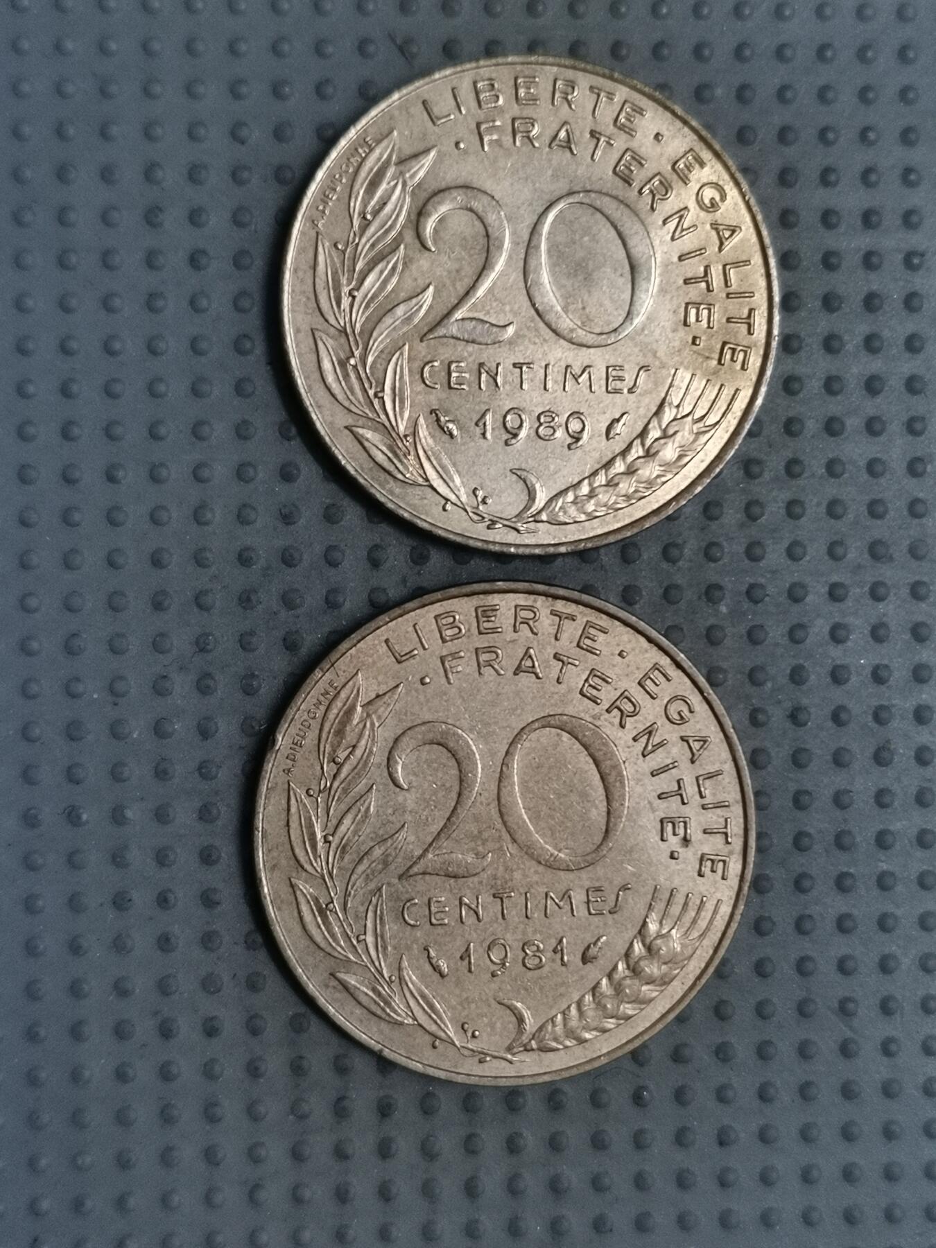 2025年第125场各国散币拍卖（总第125场） 法国20生丁2枚