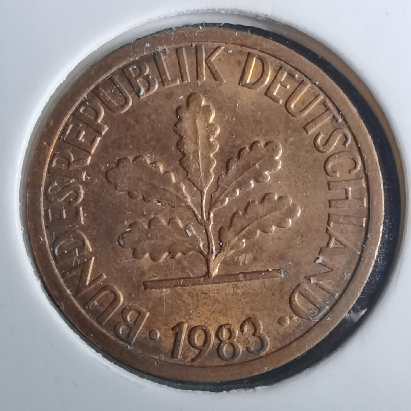 沼泽如烟--第916场 德国1983年1芬尼