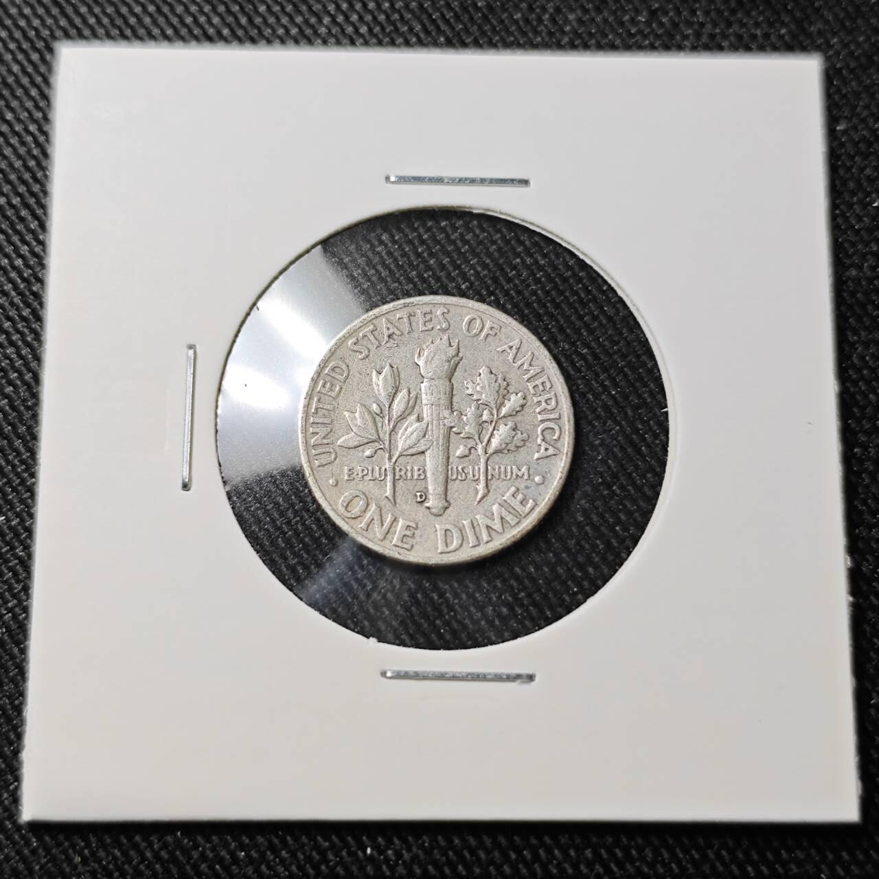 KK钱币收藏小铺 （套币 好品/批量散币 银币）专场  2月预留时间 周末发货    1958美国10分银币