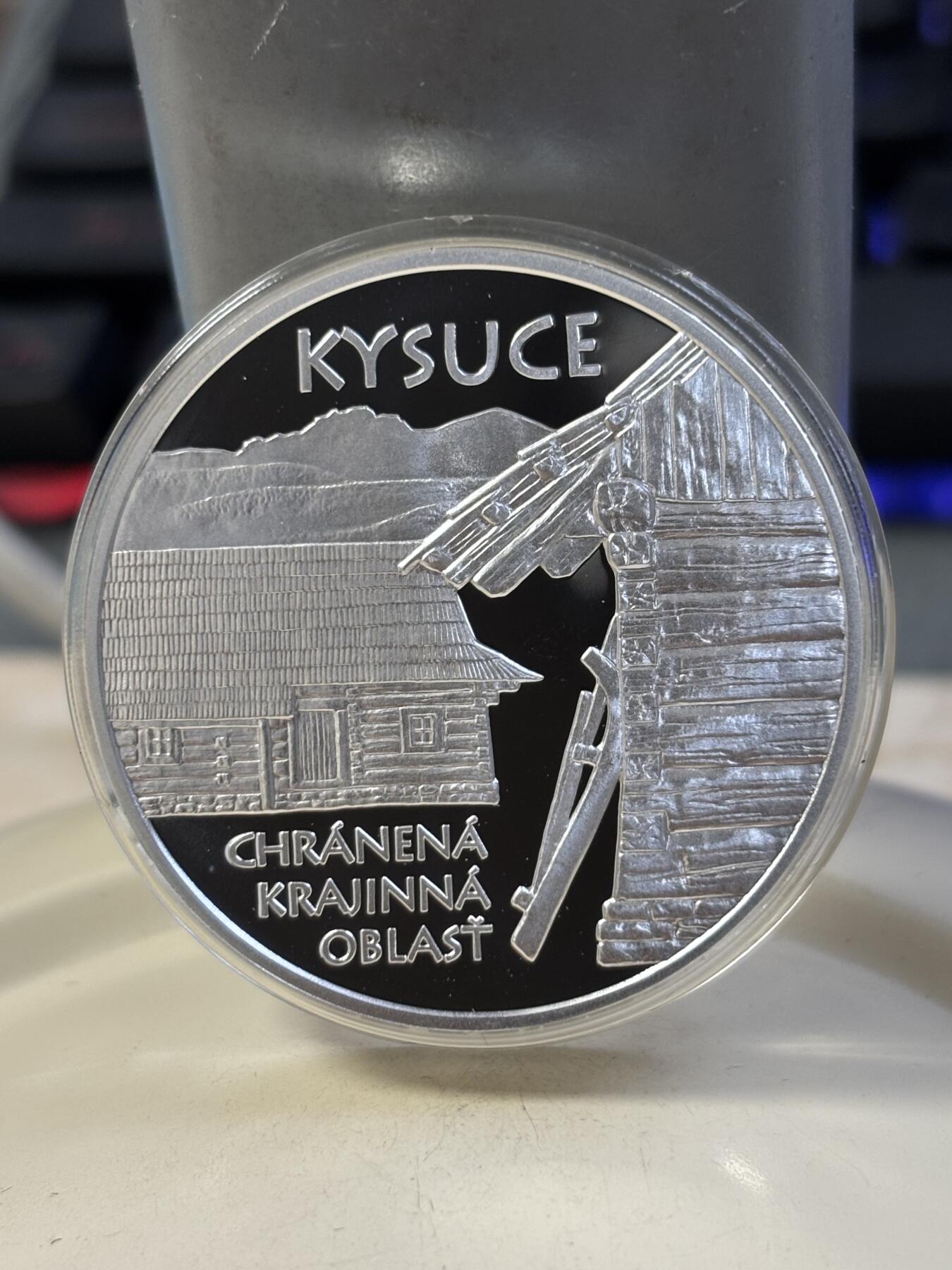 第183期拍卖 斯洛伐克2022年Kysuce 自然保护区1盎司纪念银币，925银，33.63克