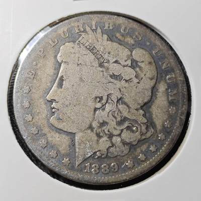 KK钱币收藏小铺 （套币 好品/批量散币 银币）专场  2月预留时间 周末发货 -  1889美国摩根一元银币