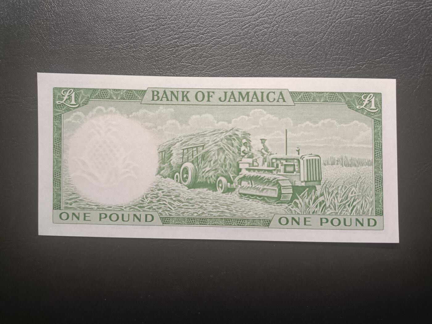 2025十一月第七期，总205期 牙买加1960版1镑UNC-，小皇冠女王和甘蔗收获