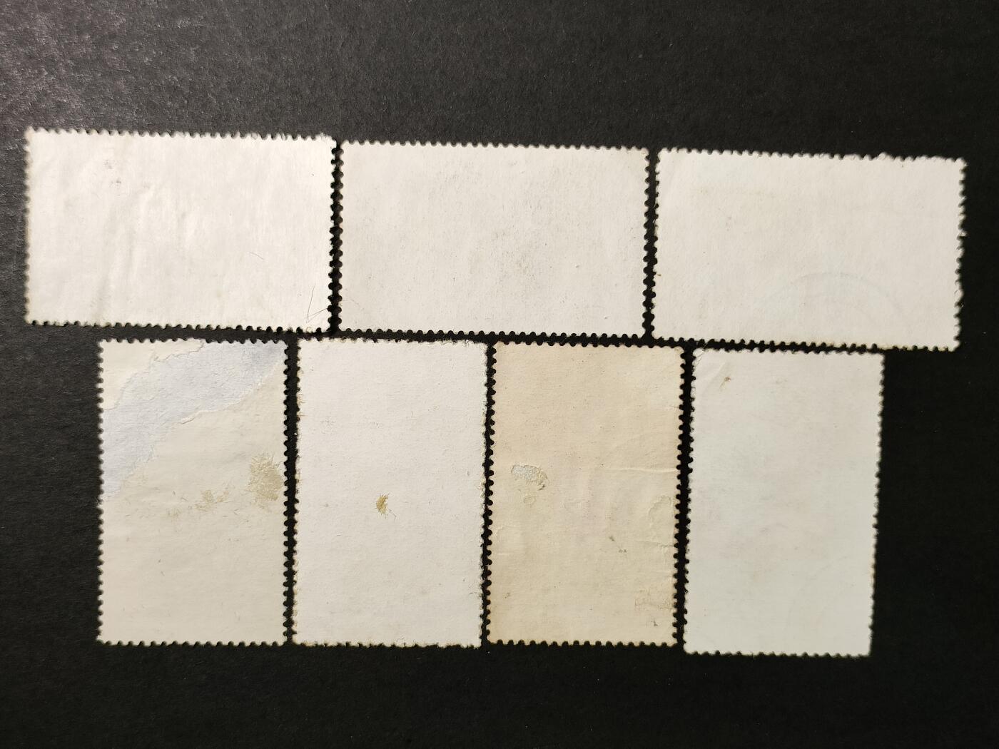 ↓君缘收藏664期☞钱币邮品↓无佣金、可寄存、满30元包邮  罗马尼亚航空邮票，1961年罗马尼亚滑雪联合会成立50周年·运动项目邮票7全