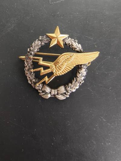 老王徽章第166期 - 法国空军学员无线电操作员证章