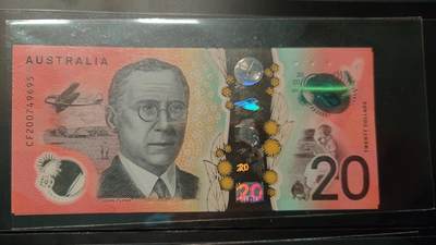 世界钱币～微拍第217期暨2025年第57期  近日新到货品少量 以及老库存一些 - 2020年澳大利亚20 全新绝品