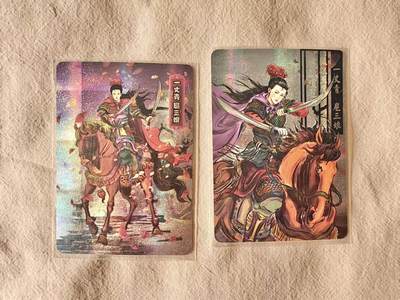 龙虎卡牌六五场 （无佣金，周六结拍，欢迎送拍） - 纱布闪2张 潮卡阁  扈三娘 