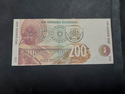 博彦收藏  4月25日 8点  钱币专场 南非 200兰德 AU 9品