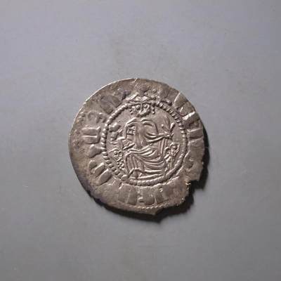 七河·世界钱币杂件水晶矿标小拍（总第29期） - （38）k572 奇里乞亚亚美尼亚王国 莱翁一世银币  华夏评级AU55