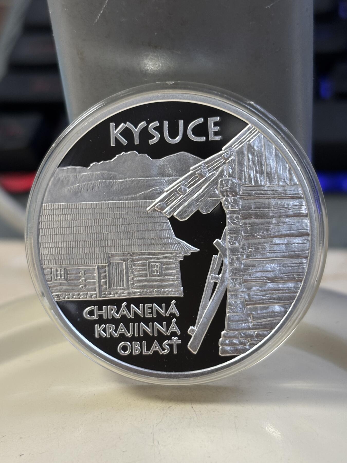 第183期拍卖 斯洛伐克2022年Kysuce 自然保护区1盎司纪念银币，925银，33.63克