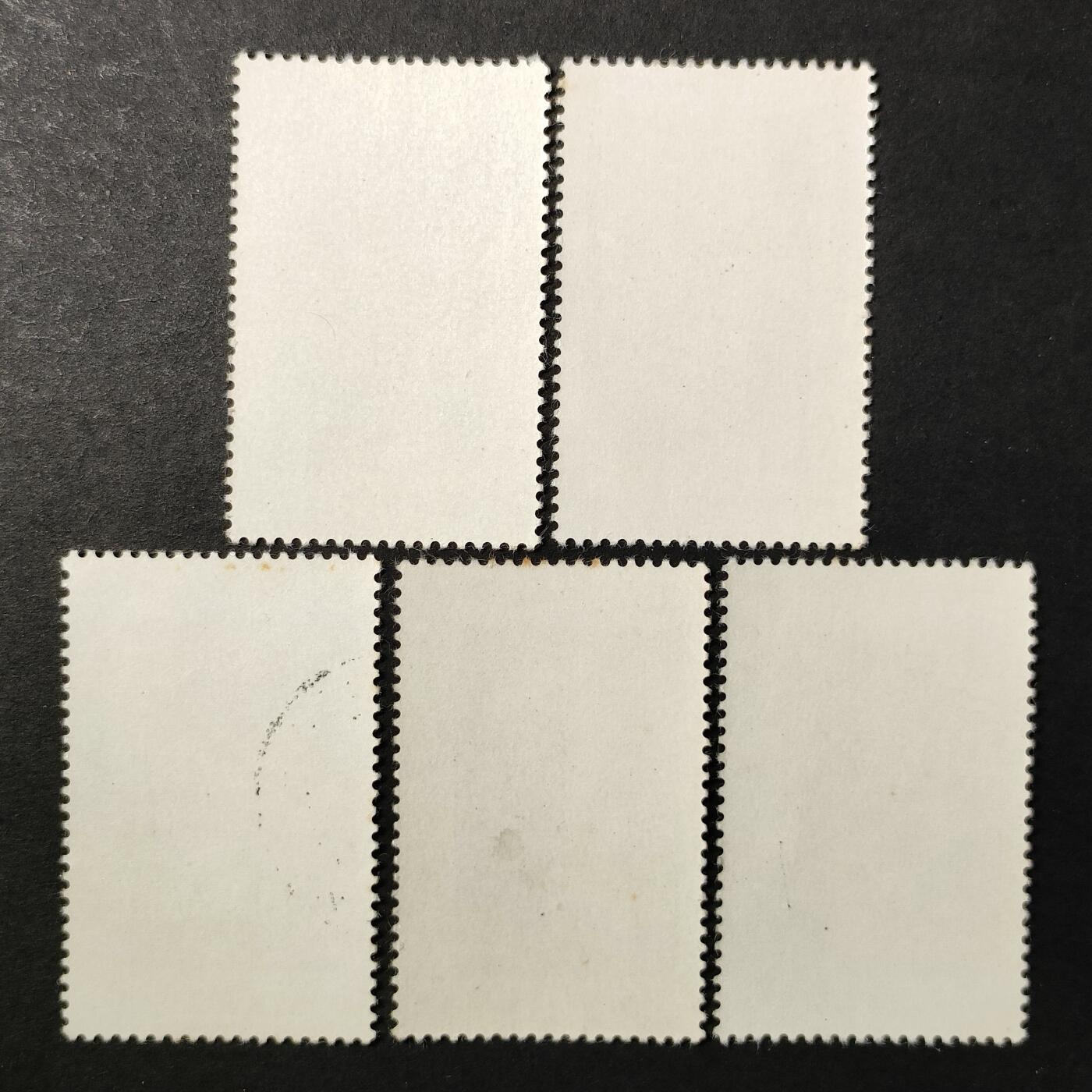 ↓君缘收藏664期☞钱币邮品↓无佣金、可寄存、满30元包邮  罗马尼亚邮票，1980年周年纪念日·名人等邮票5全