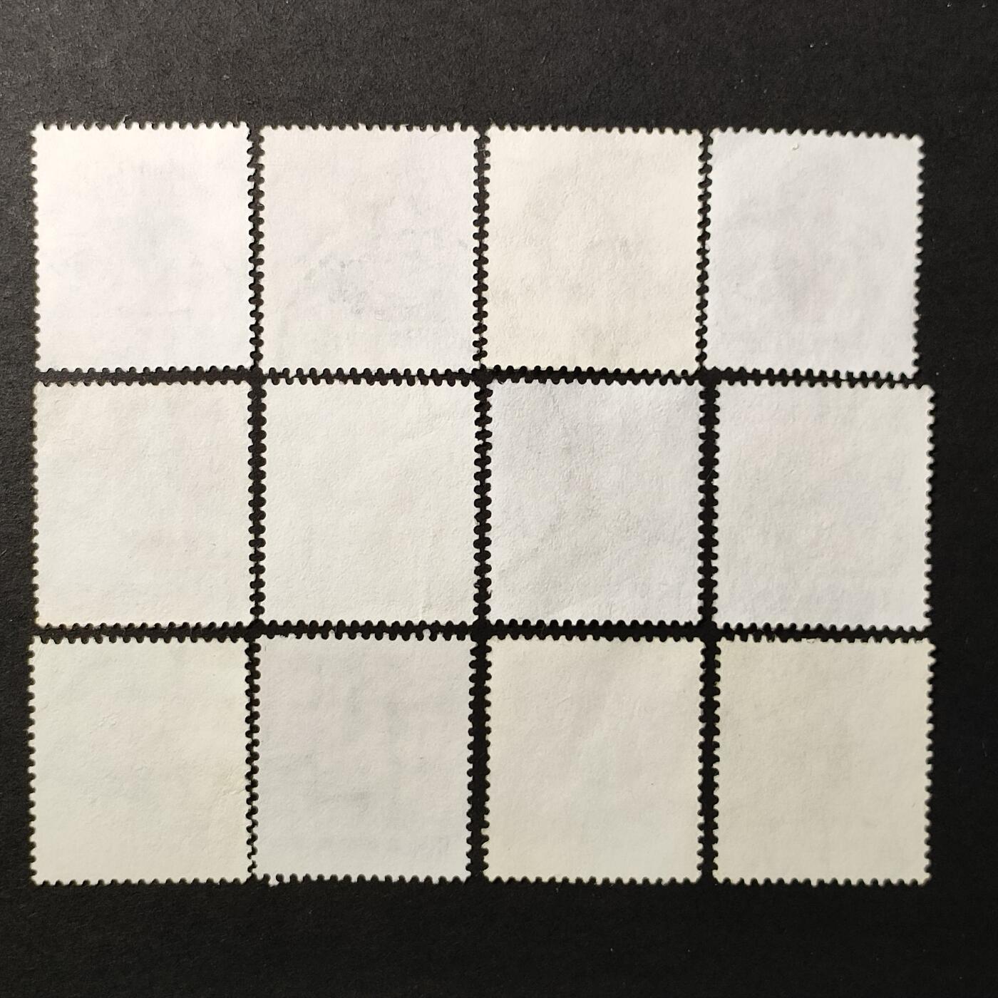 ↓君缘收藏664期☞钱币邮品↓无佣金、可寄存、满30元包邮  常107，1984年松竹梅邮票12全