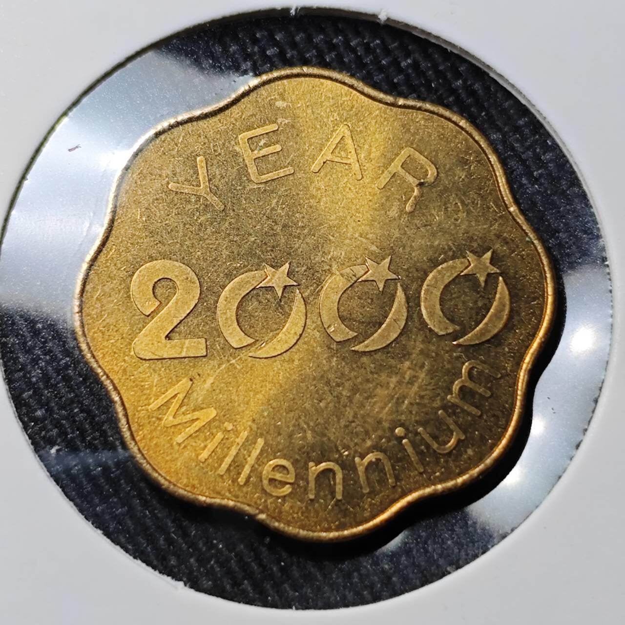 KK钱币收藏小铺 （套币 好品/批量散币 银币）专场  2月预留时间 周末发货  2000日本生肖纪念铜章 龙!