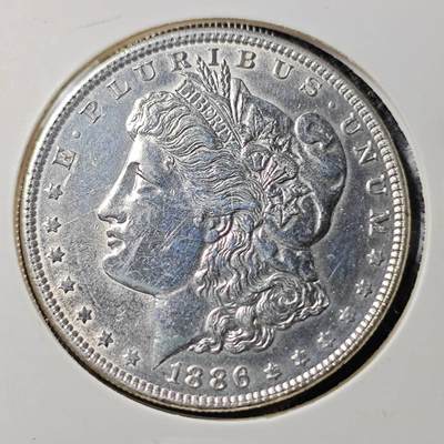 KK钱币收藏小铺 （套币 好品/批量散币 银币）专场  2月预留时间 周末发货 -  1886美国摩根一元银币