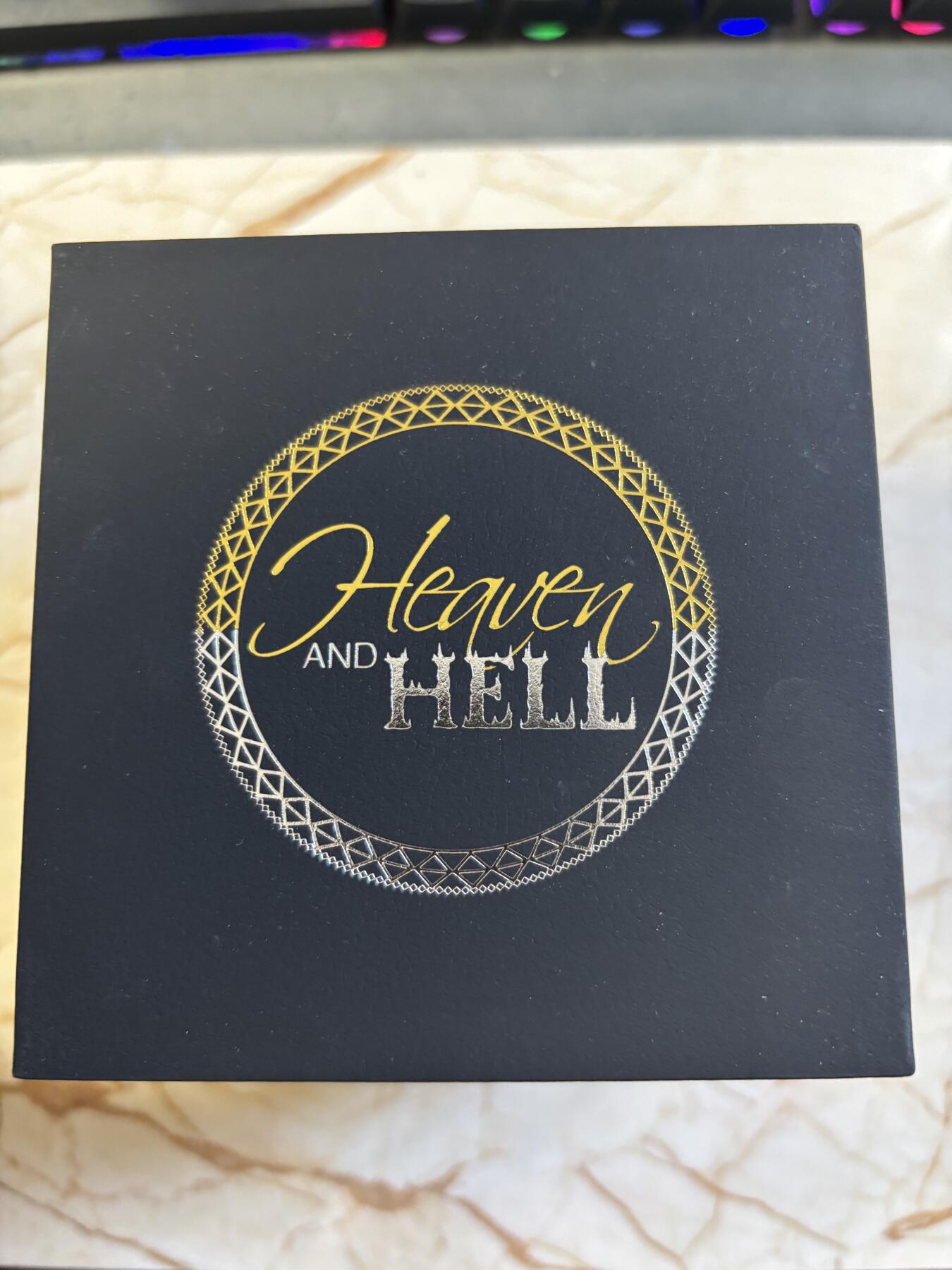 第183期拍卖 萨摩亚2021年地狱与天堂2盎司镂空镀金纪念银币，999银镀金，2盎司，发行1499枚