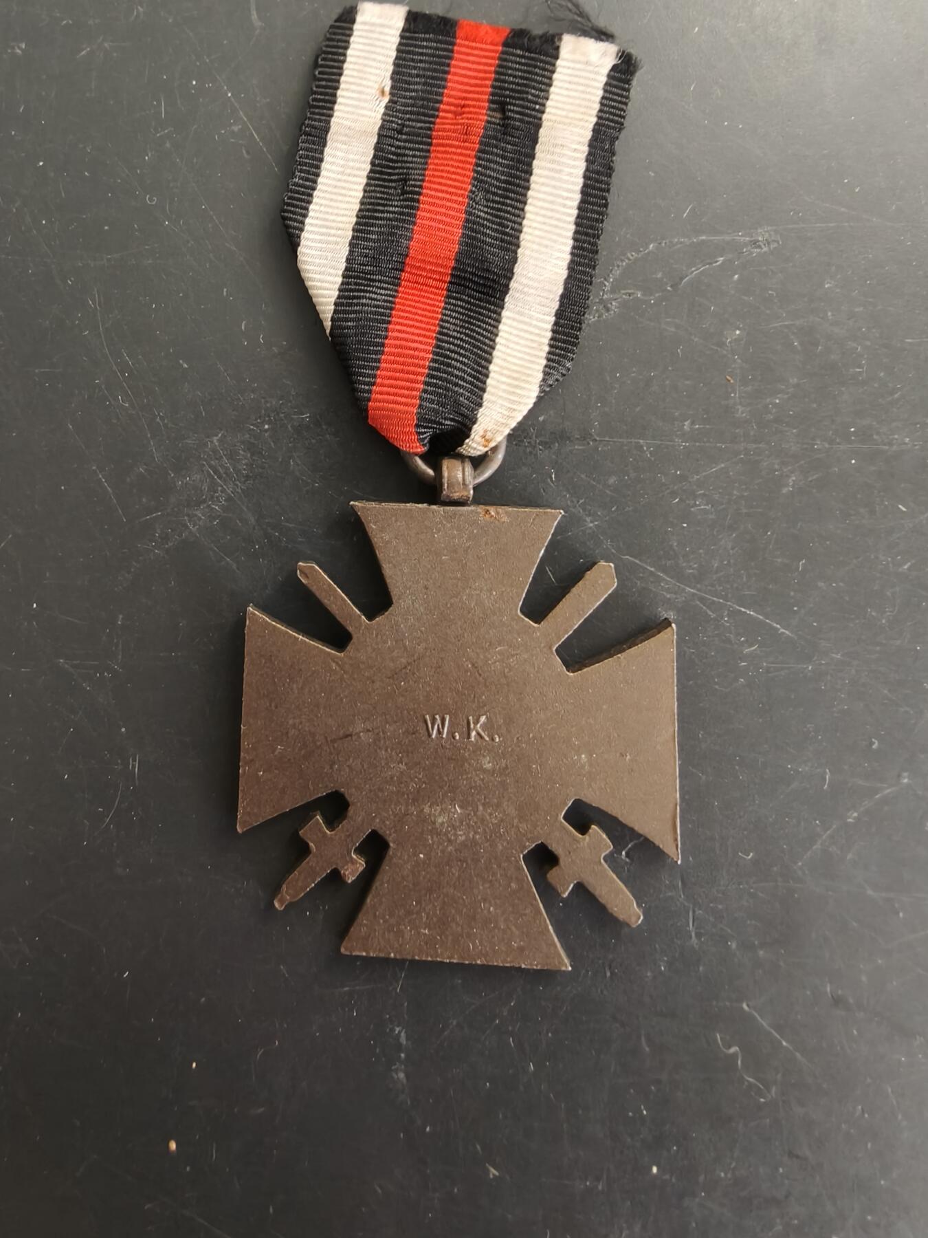 老王徽章第166期 德国一战兴登堡十字奖章    W.K.厂标