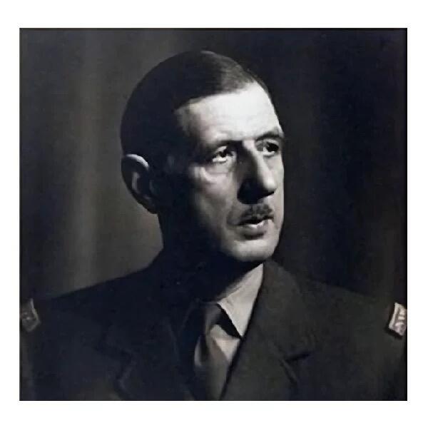 【艺术】法国艺术大章 二战戴高乐将军 高浮雕精制超大镀银章 光边 68MM厚6MM 210克