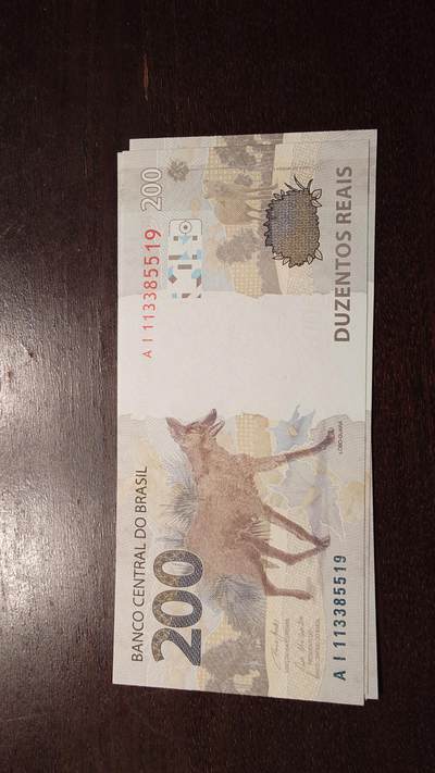 世界钱币～微拍第217期暨2025年第57期  近日新到货品少量 以及老库存一些 - 2020年巴西200雷亚尔全新绝品无47尾号519