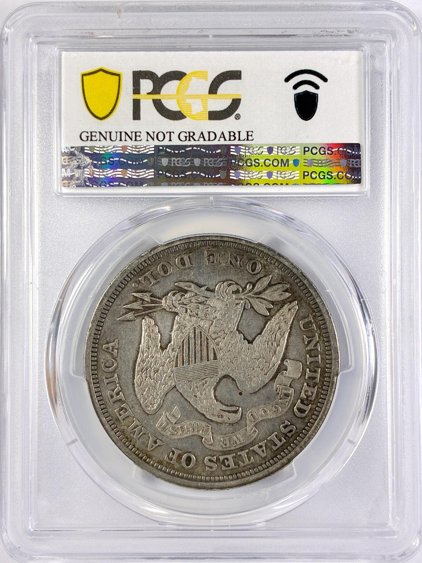 【雨安】【直播拍卖】【世界币章117期-评级币】2025-11-29 周六 19:30 保真 [评级美洲] USA 美国 1美元 KM#0100 (1866-1873) 自由女神坐像.背鹰有铭文 1870年  PCGS-AU 味道好状态好