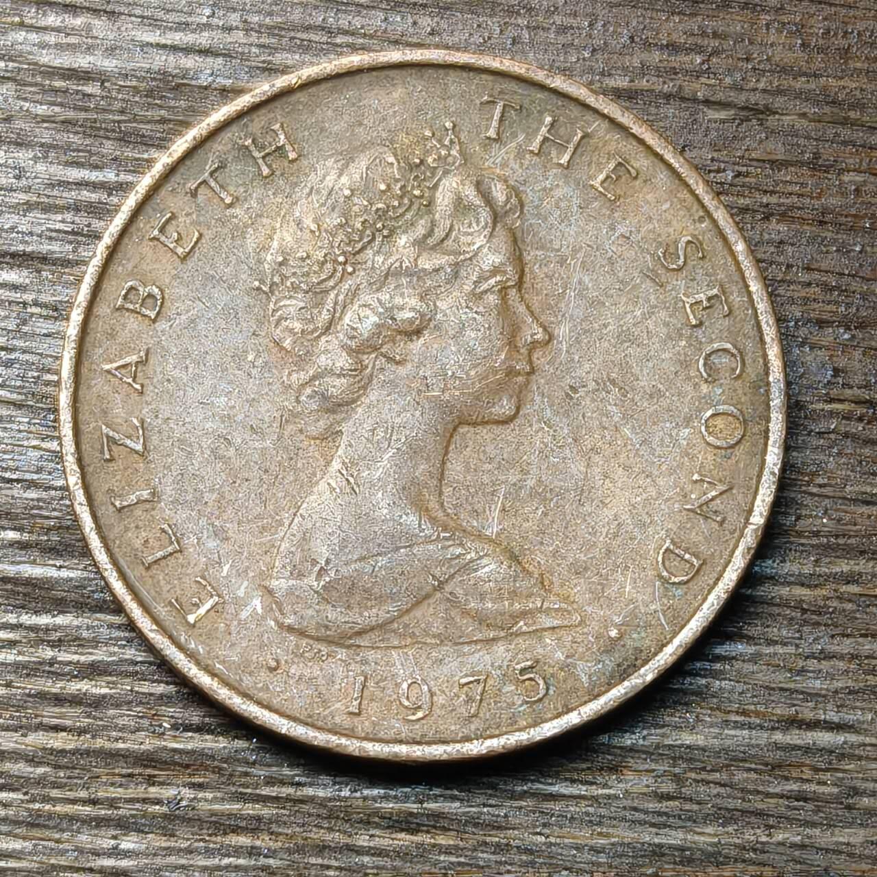 【铜匠收藏】★第133场★散币场，无佣金，30包邮。不满30元，支付5元运费。《接受代拍 代送NGC评级》 1975年 马恩岛 1便士