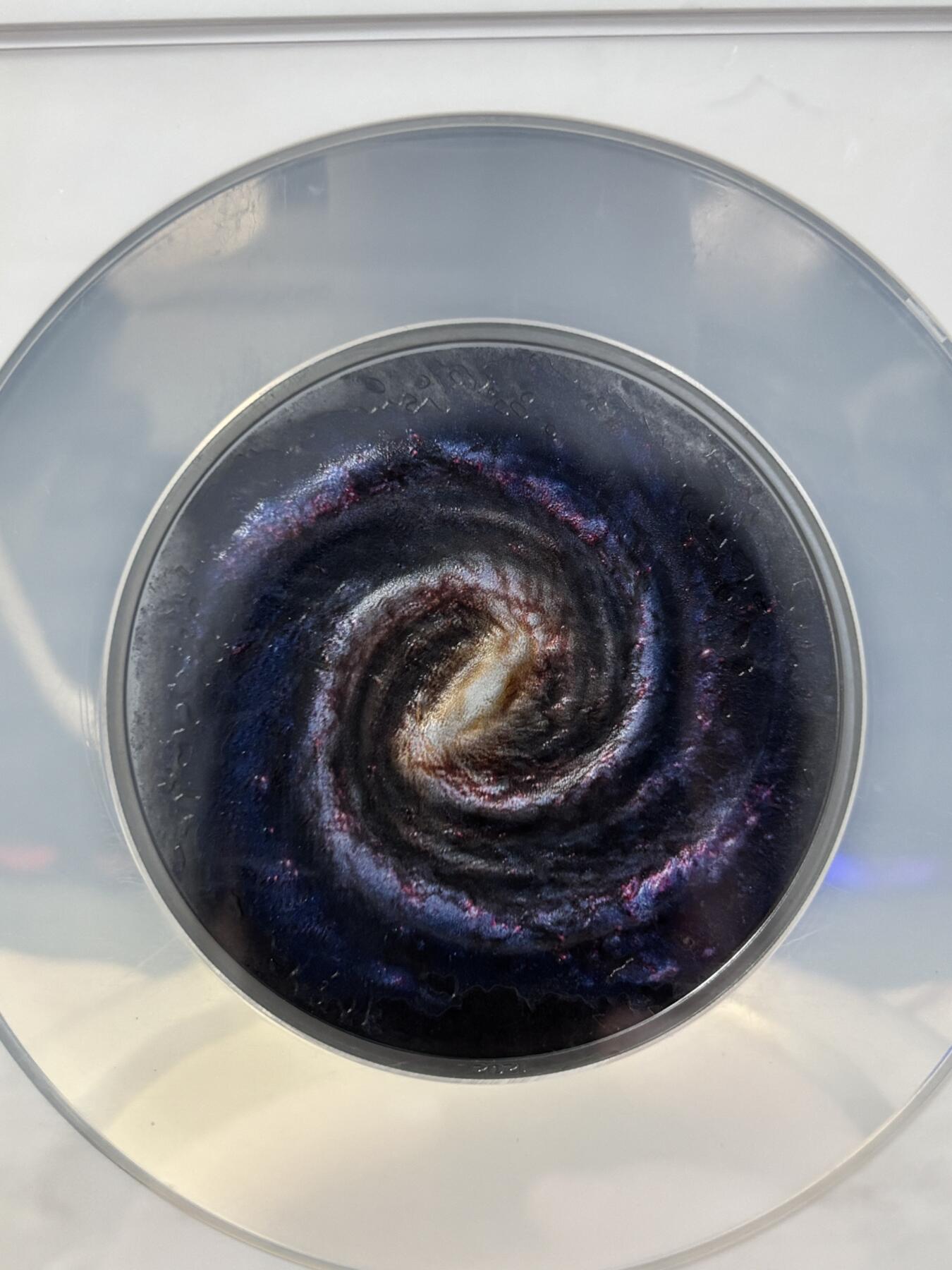 第183期拍卖 帕劳2021年最后的边疆银河3盎司彩银币NGC-PF70无盒无证书，999银，发行333枚