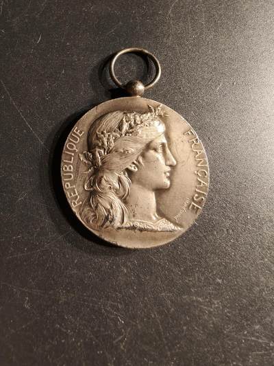 老王徽章第166期 - 法国银级东方工业协会奖章     950银     25.2g