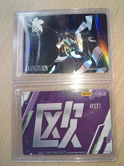 龙虎卡牌六五场 （无佣金，周六结拍，欢迎送拍） - 【卡机原膜】卡游欧游卡 eva一套2张