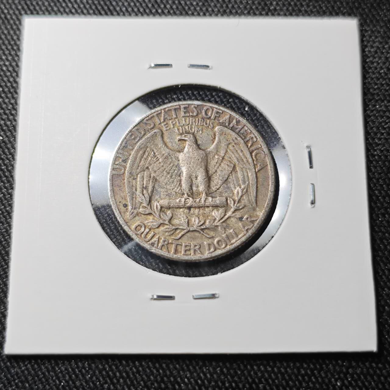 KK钱币收藏小铺 （套币 好品/批量散币 银币）专场  2月预留时间 周末发货  1961美国25分银币 包浆好看