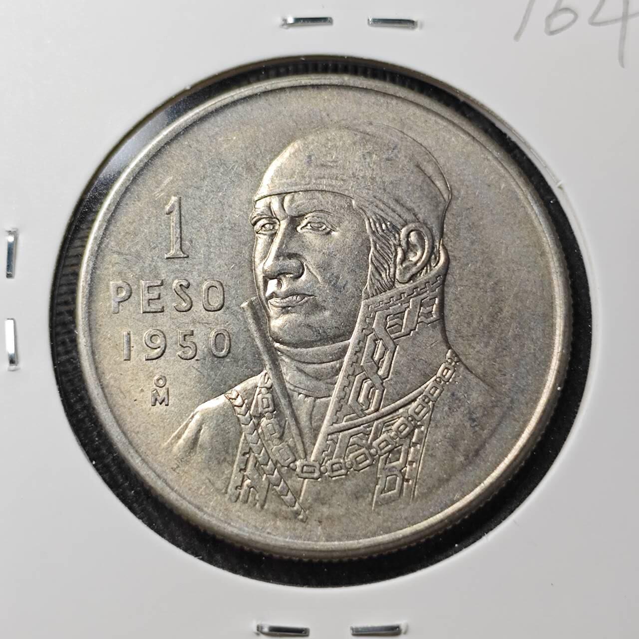 KK钱币收藏小铺 （套币 好品/批量散币 银币）专场  2月预留时间 周末发货  1950墨西哥1比索银币