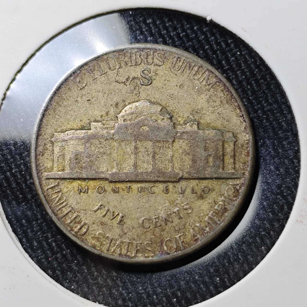 KK钱币收藏小铺 （套币 好品/批量散币 银币）专场  2月预留时间 周末发货  1945美国5分银币 S厂