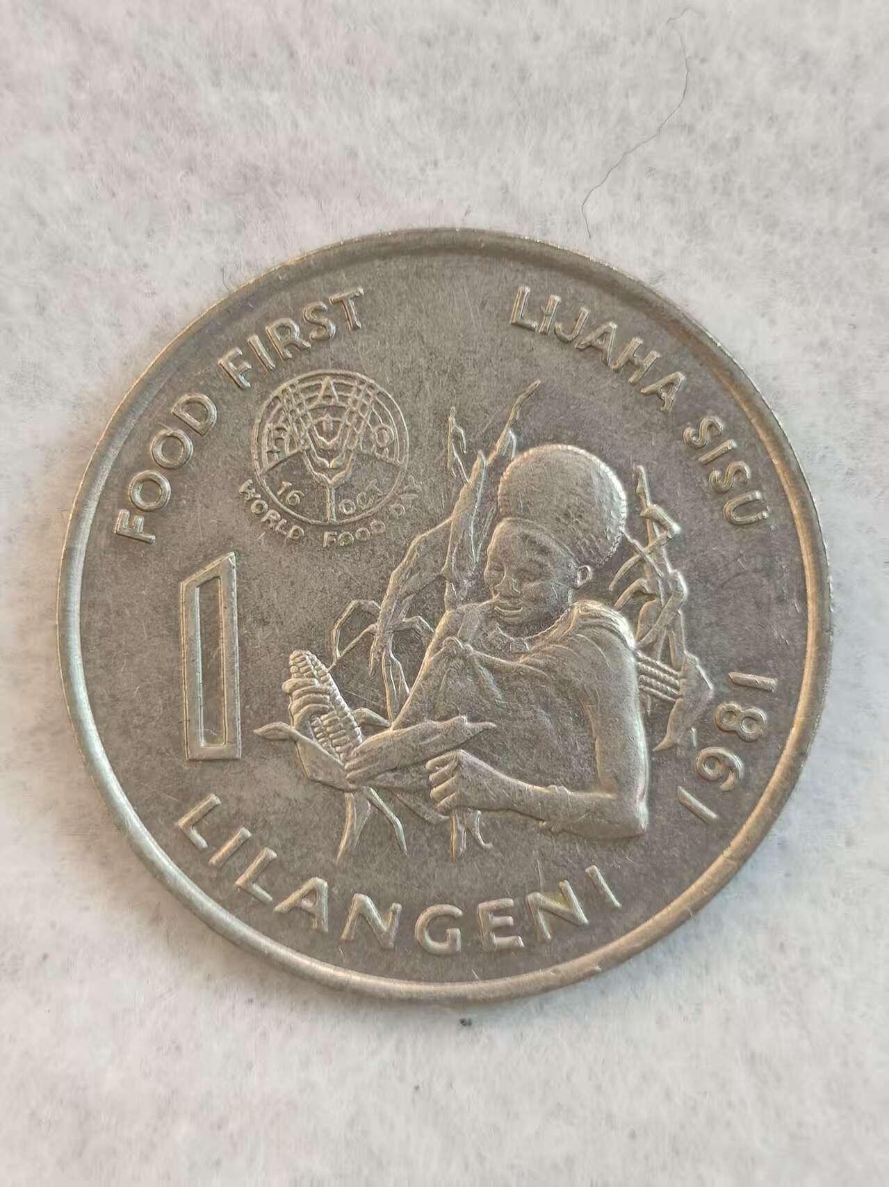 G&W世界散币，银币处理专场（第38场） 斯威士兰1981年1里兰吉尼  FAO
