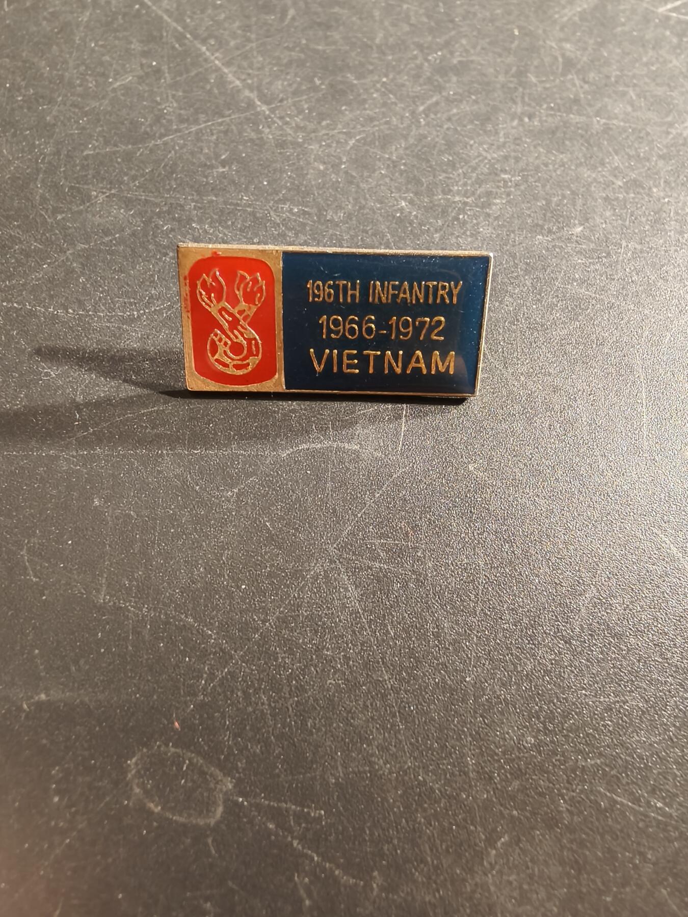 老王徽章第166期 美国越战第196步兵团徽章