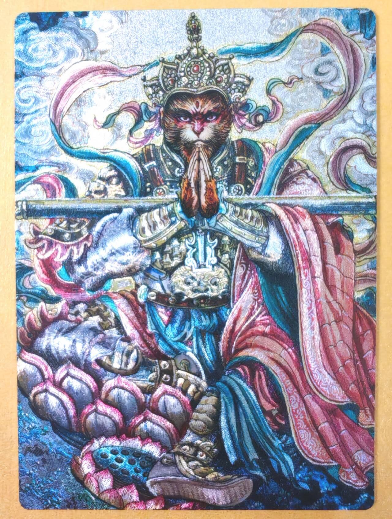 趣卡卡拍No.19期（无佣金免手续费，分享成交有奖） 【粗闪】昆仑万象 多吉绘 斗战圣佛粗闪