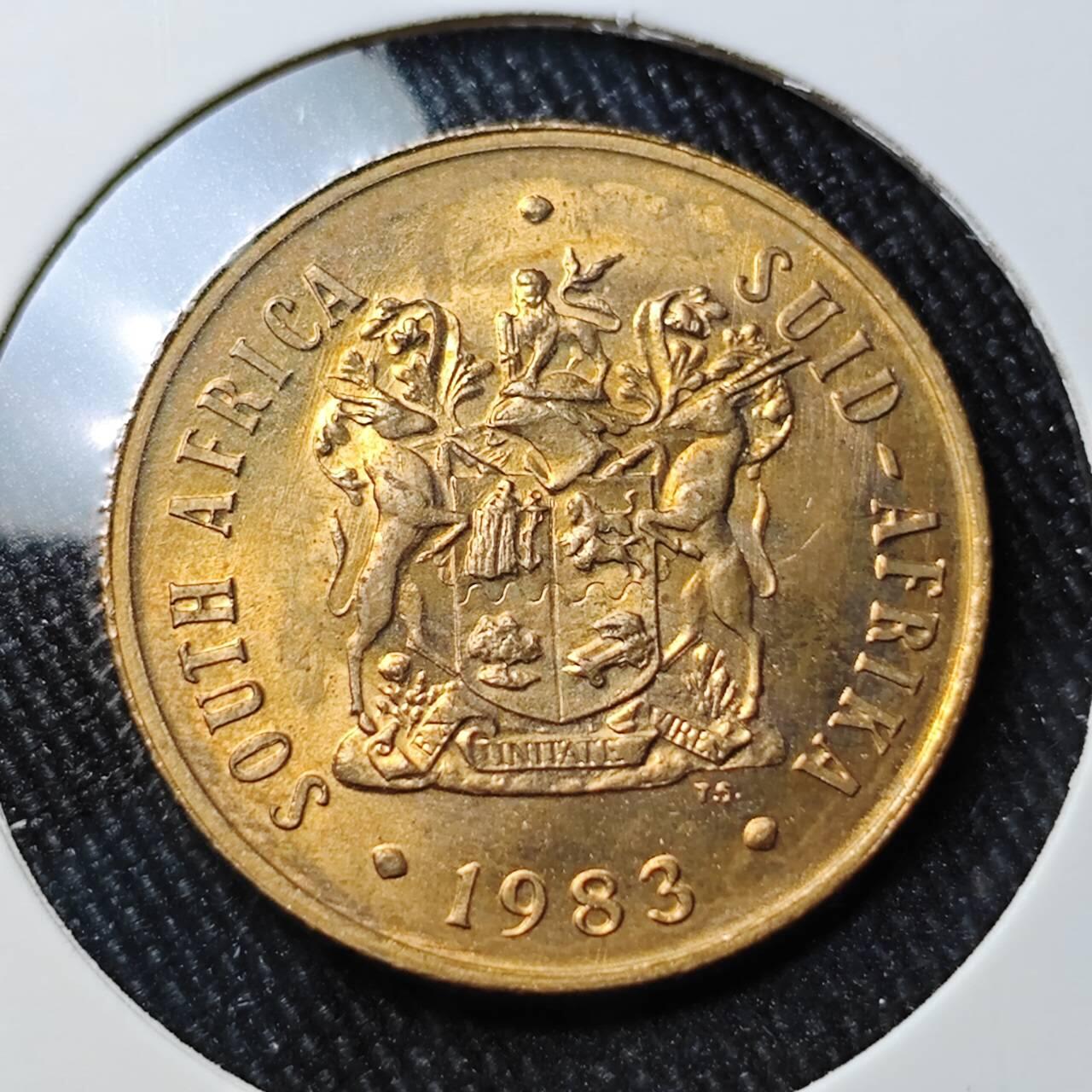 KK钱币收藏小铺 （套币 好品/批量散币 银币）专场  2月预留时间 周末发货  1983南非2分铜币 好品