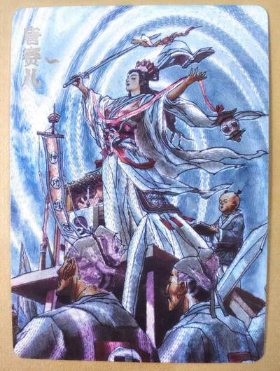 趣卡卡拍No.19期（无佣金免手续费，分享成交有奖） - 【粗闪】超吉梦 天命封神 张导绘《巾帼烈女》粗闪特卡-梁红玉