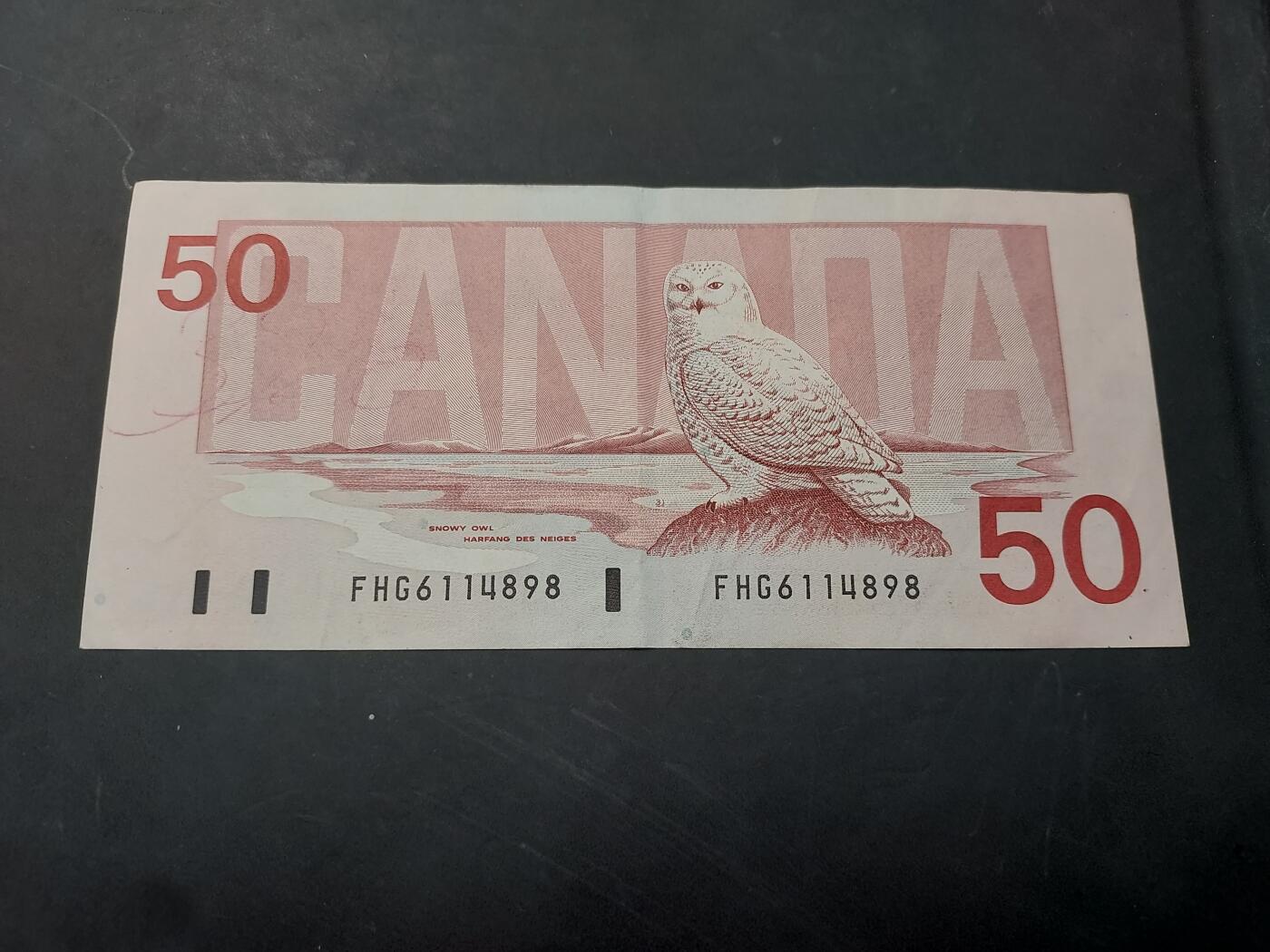 博彦收藏   12月3日 8点 钱币专场 1988 加拿大 旧版50元 8-85品