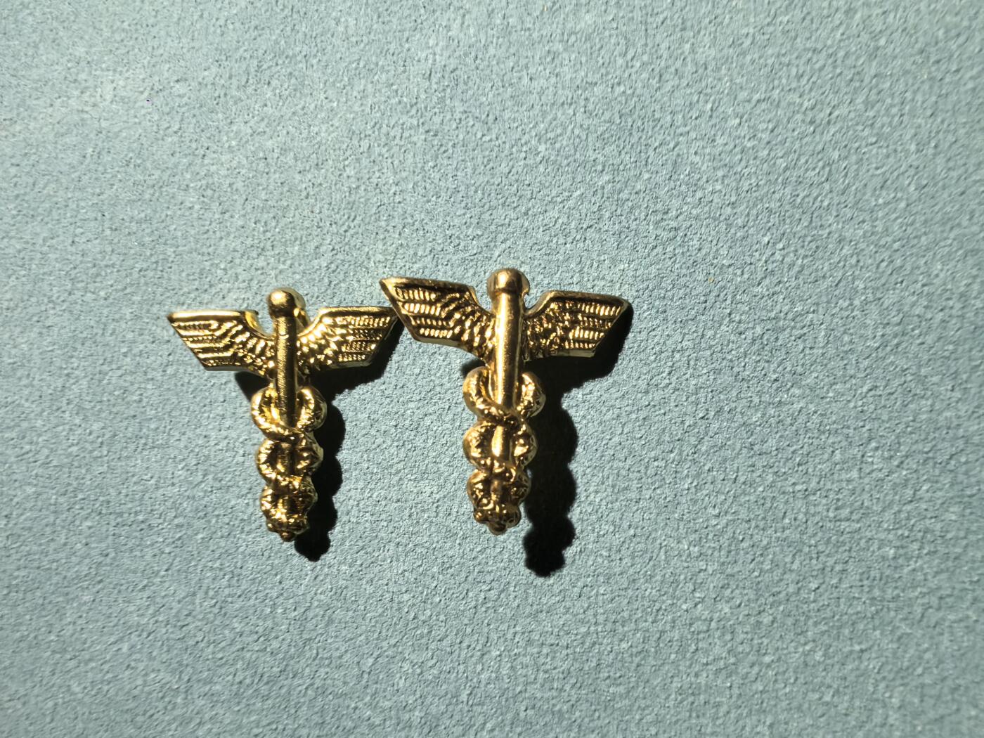 盛世勋华——号角文化勋章邮票专场拍卖第290期 美国陆军航空队航空军医领章 一对